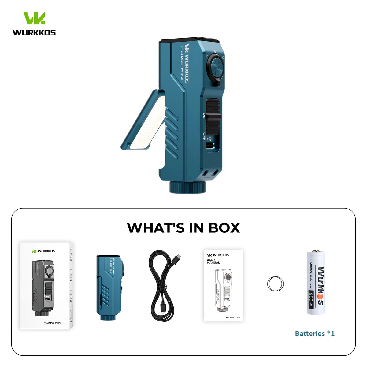 Wurkkos HD02 MINI Pocket EDC Tool Light