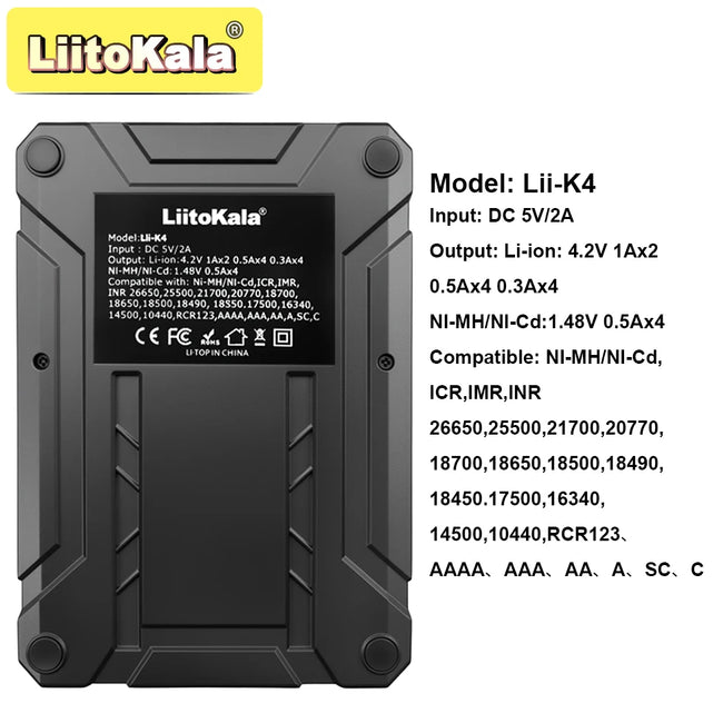 LiitoKala Lii-K4 Smart Charger