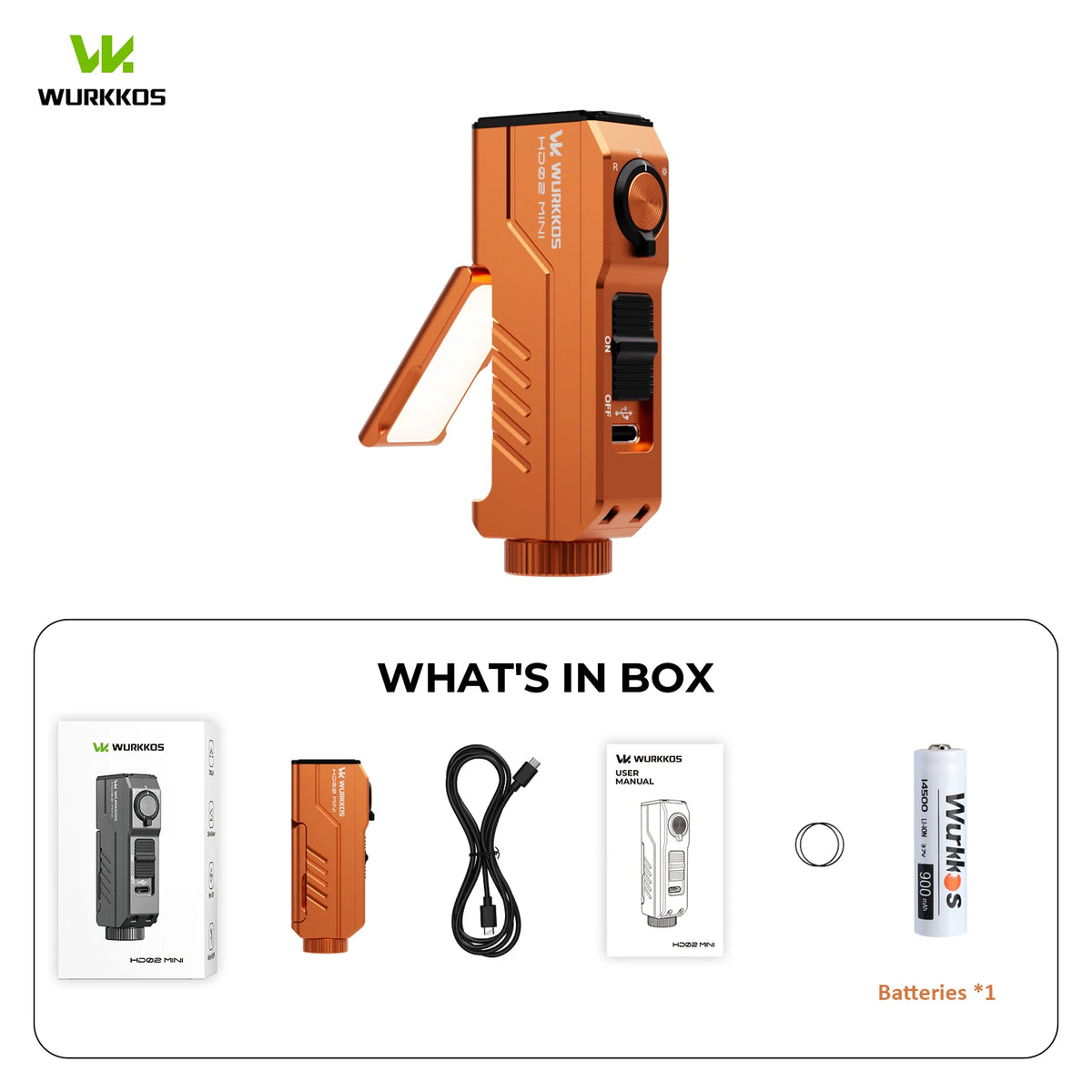 Wurkkos HD02 MINI Pocket EDC Tool Light