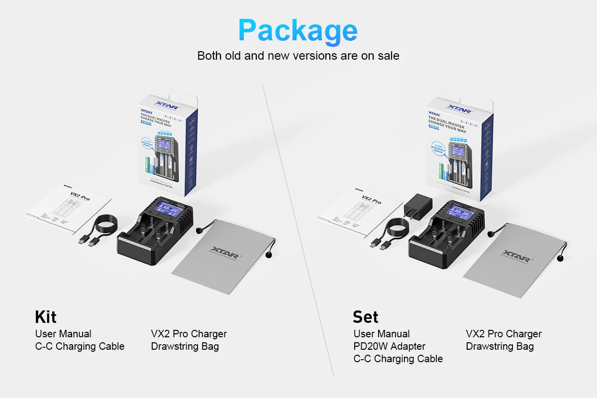 Xtar VX2 Pro Multi-Function Smart Battery Charger