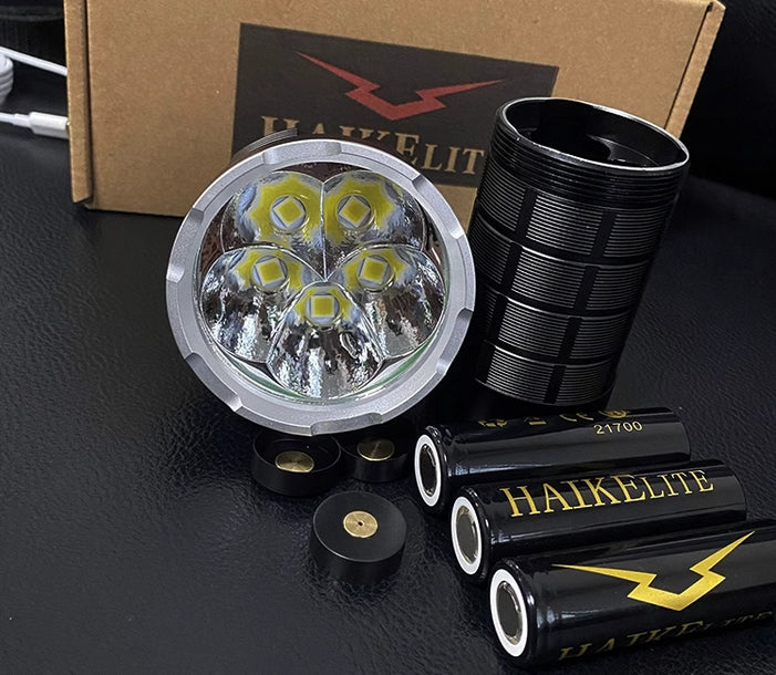HaikeLite HK05 5*SFN60 30000lm 1000m Powerful Flashlight