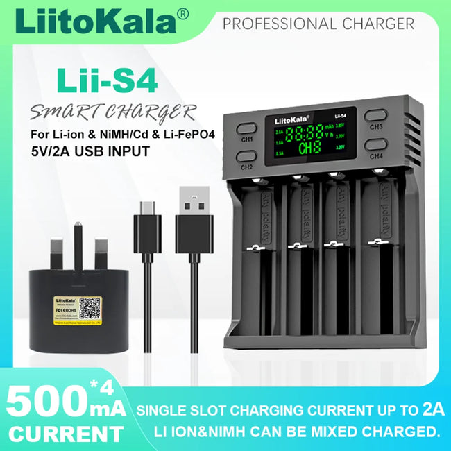 Liitokala Lii-S4 Lithium Battery Charger