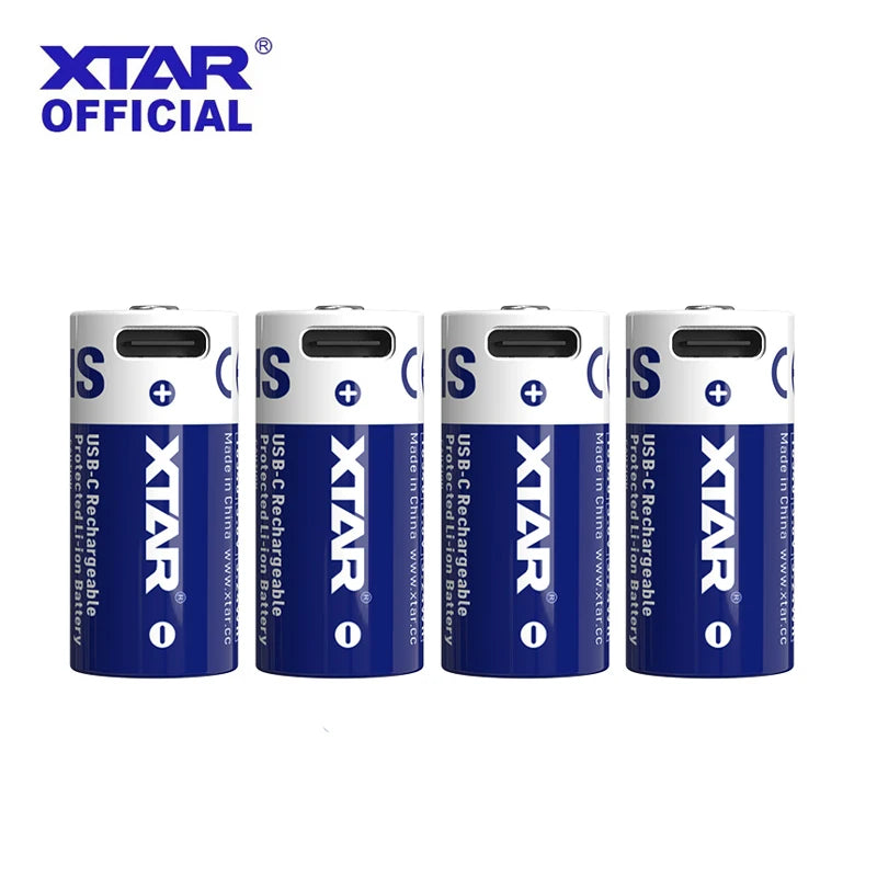 XTAR 3.6V 16340 USB-C 900mAh 2.7A Rechargeable Li-ion Battery