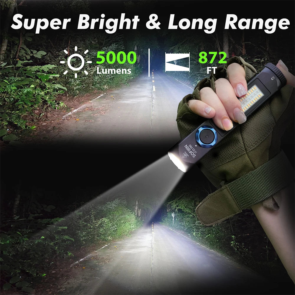 Sofirn IF23 PRO 5000 Lumens EDC Powerful Flashlight With RGB Light