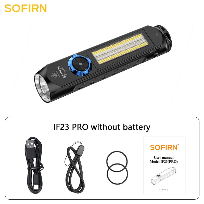 Sofirn IF23 PRO 5000 Lumens EDC Powerful Flashlight With RGB Light