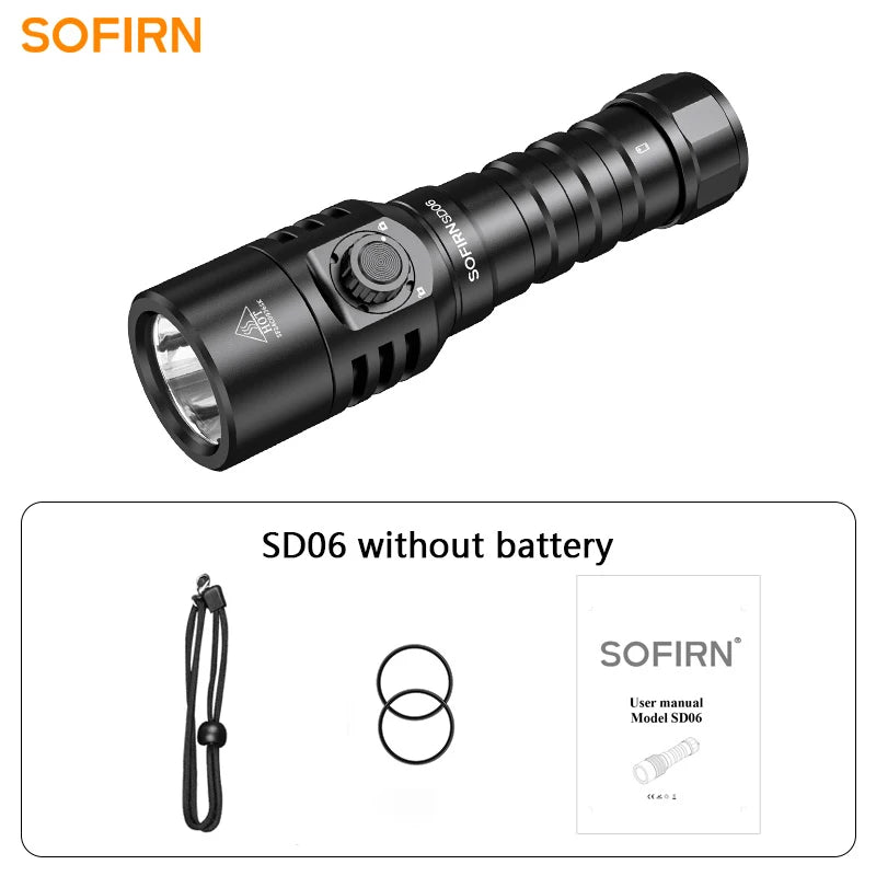 Sofirn SD06 3200lm Diving Flashlight