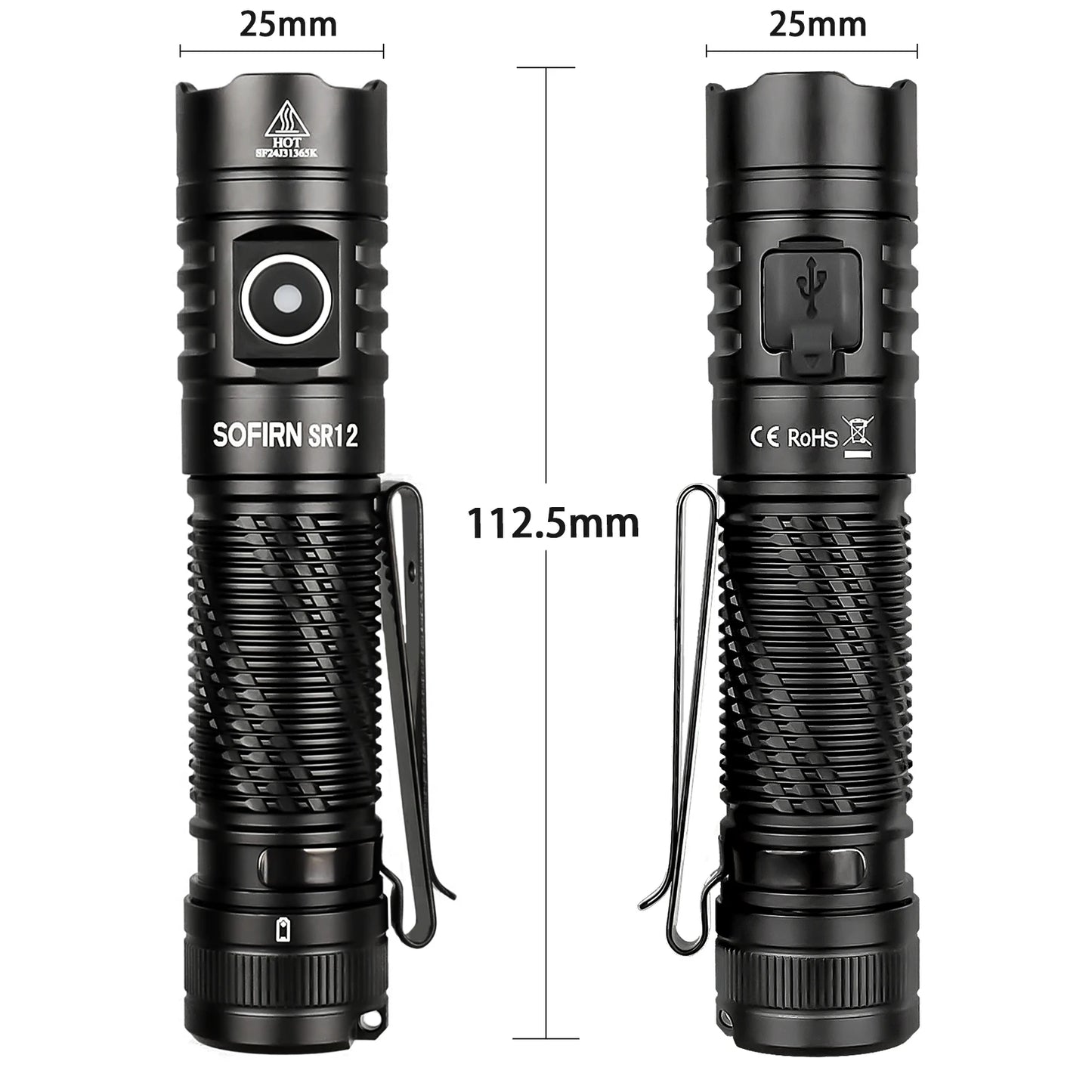 Sofirn SR12 18650 EDC Flashlight