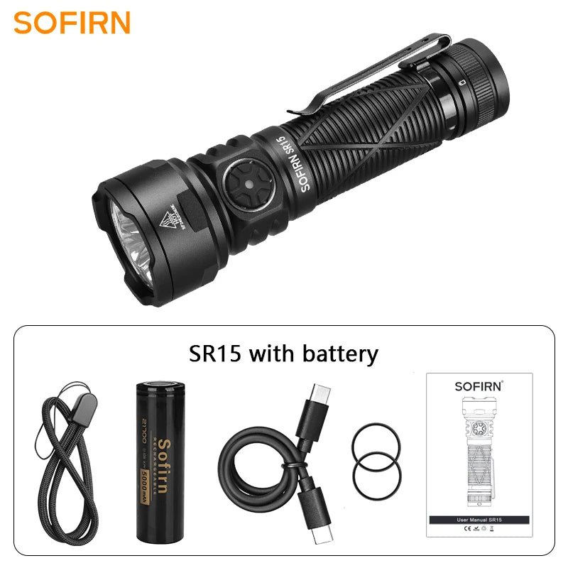 Sofirn SR15 4500lm Powerful Flashlight