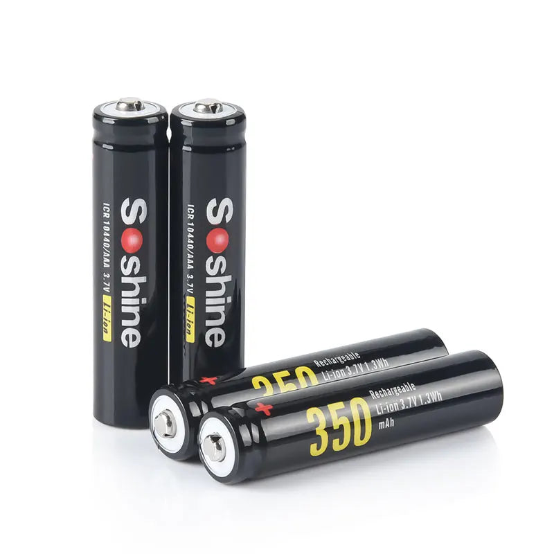 Soshine 3.7V 350mAh 10440 Lithium Battery