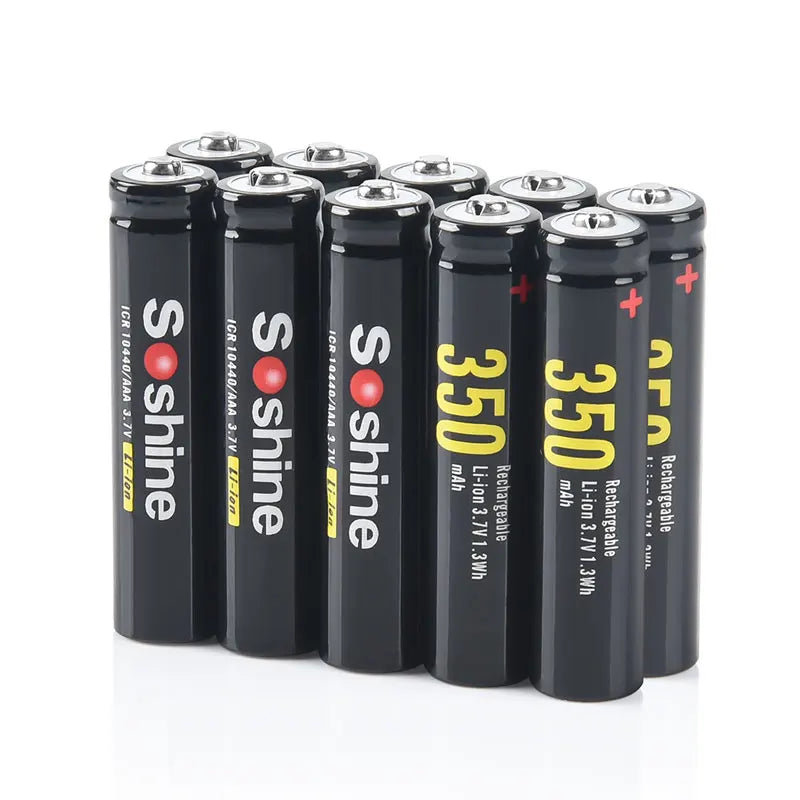 Soshine 3.7V 350mAh 10440 Lithium Battery