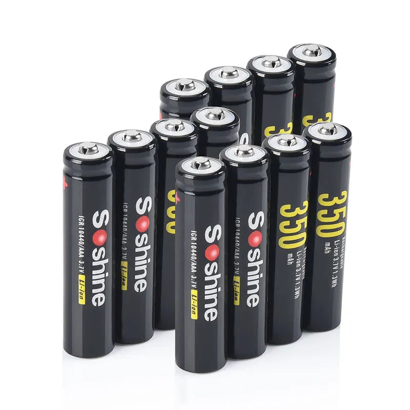 Soshine 3.7V 350mAh 10440 Lithium Battery