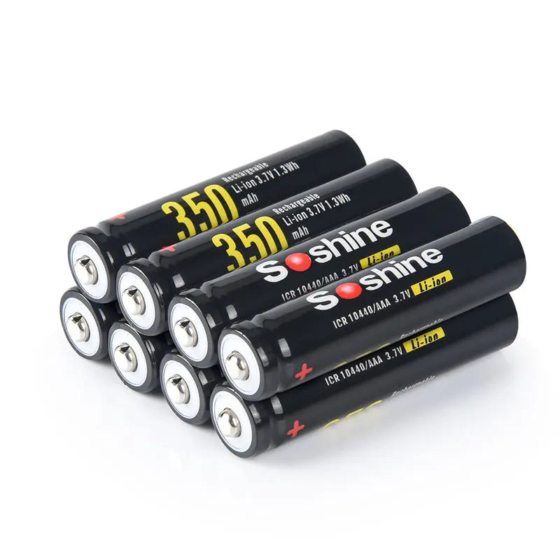 Soshine 3.7V 350mAh 10440 Lithium Battery