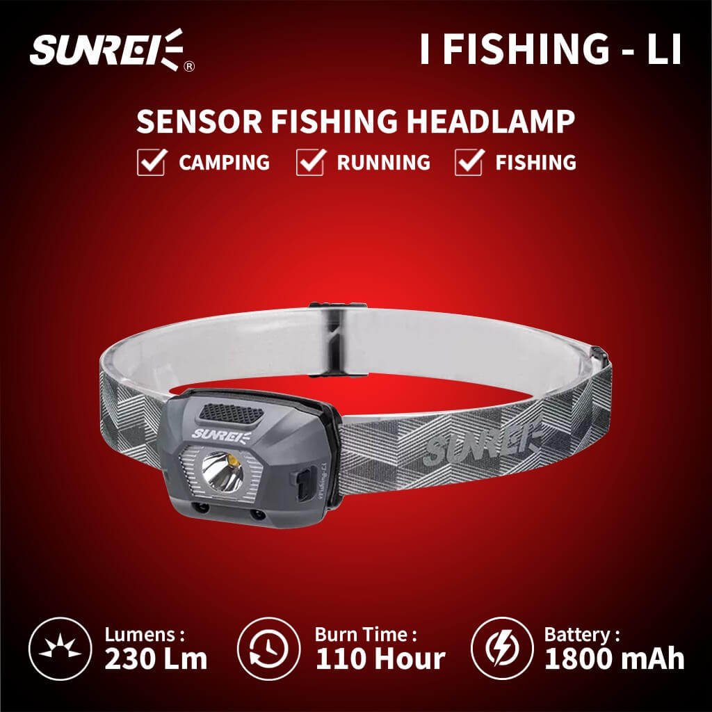 SUNREI iFishing-Li Sensor 230LM LED Headlamp