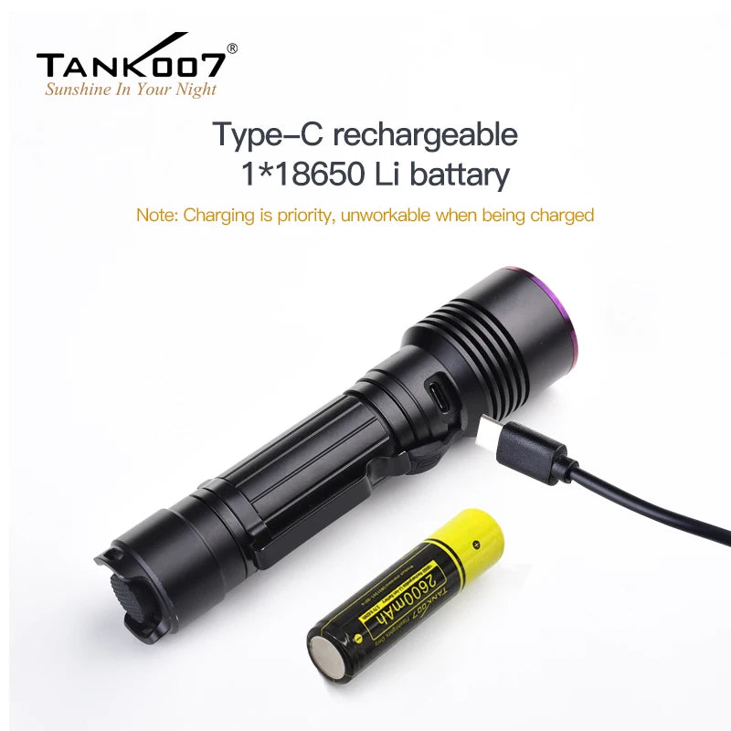 Tank007 UV122 NDT Forensic Dual LED UV Flashlight