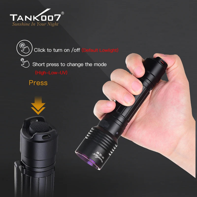 Tank007 UV122 NDT Forensic Dual LED UV Flashlight