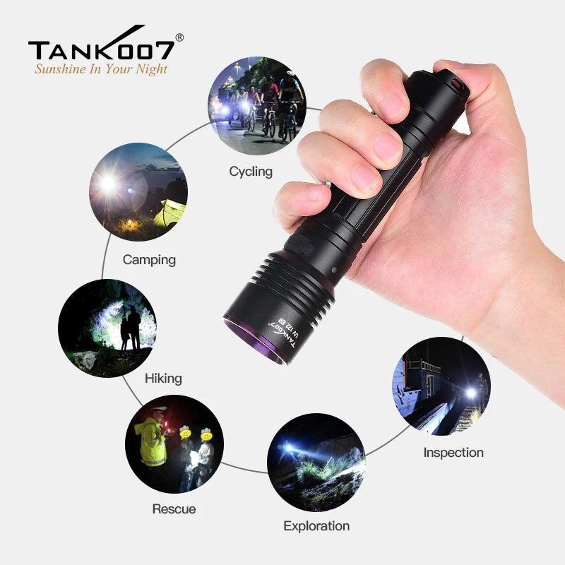 Tank007 UV122 NDT Forensic Dual LED UV Flashlight