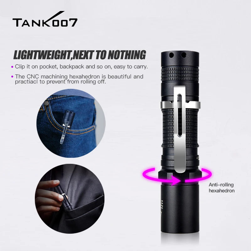 Tank007 UV320 365nm Mini Flashlight