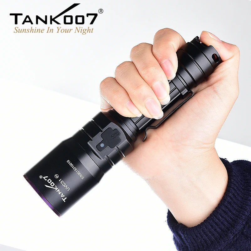 TANK007 UVC31 UV 365nm 5W USB Rechargeable Torch