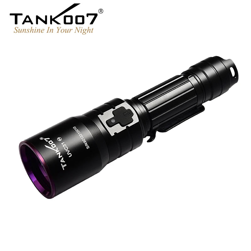 TANK007 UVC31 UV 365nm 5W USB Rechargeable Torch