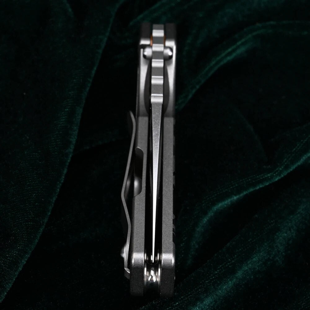 TIGEND PT 154CM Blade TC4 Titanium Handle Folding Knife