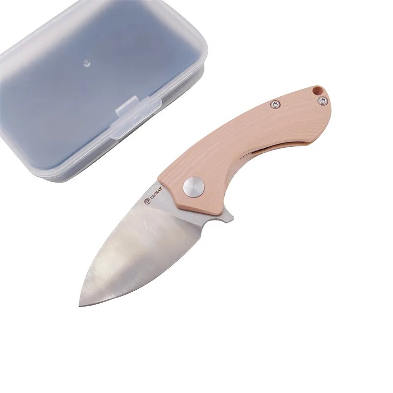 Tacray CM01 12c27 steel G10 Handle Folding knife