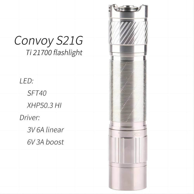 Convoy S21G Ti SFT40/XHP50.3 21700 Flashlight