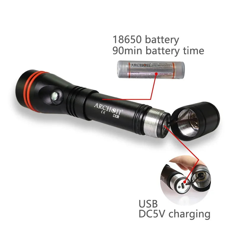 Archon C10R 1200lm Tauchlampe