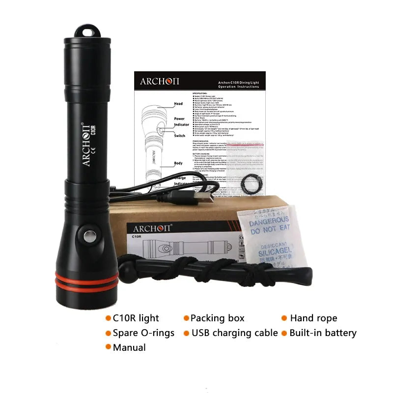 Archon C10R 1200lm Tauchlampe