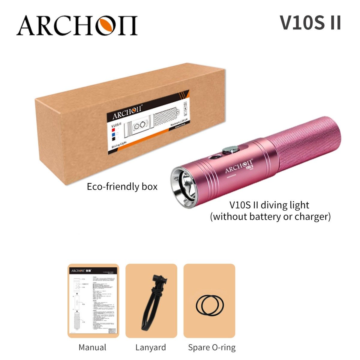 ARCHON V10S II 1200 Lumen Dive Light