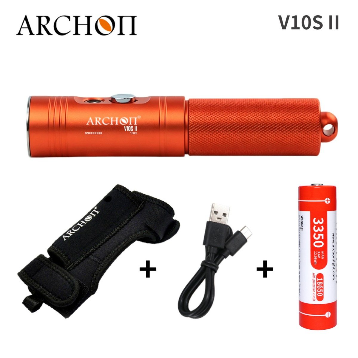 ARCHON V10S II 1200 Lumen Dive Light