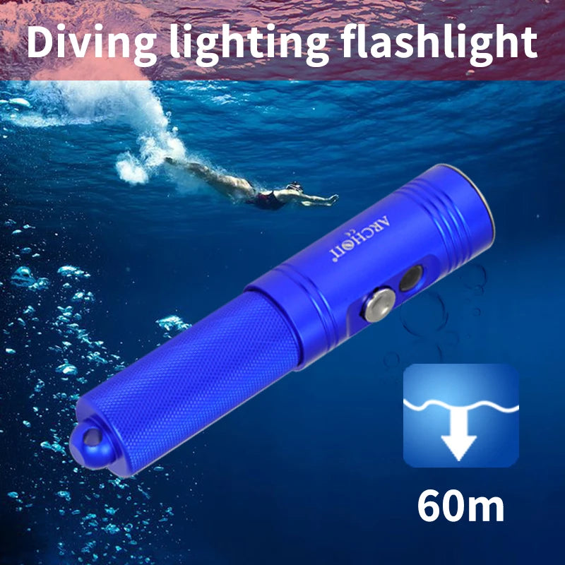Archon J1 Dive Laser Torch - Green Beam Underwater Fishing Light, 100m Range