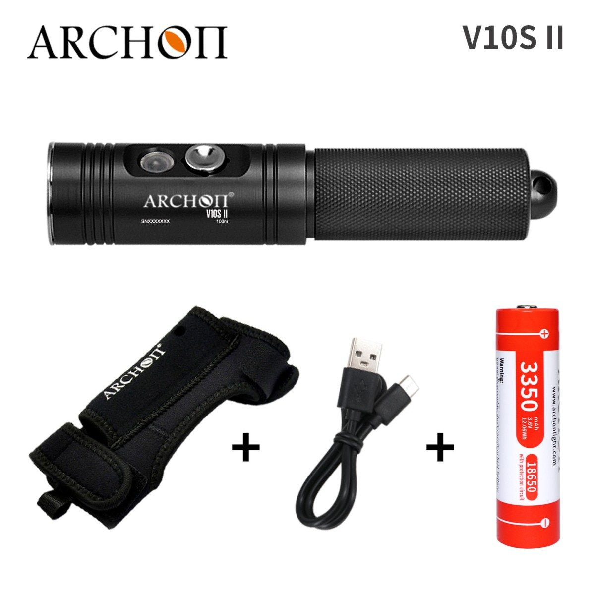 ARCHON V10S II 1200 Lumen Dive Light