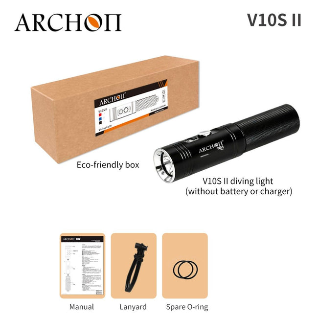 ARCHON V10S II 1200 Lumen Dive Light