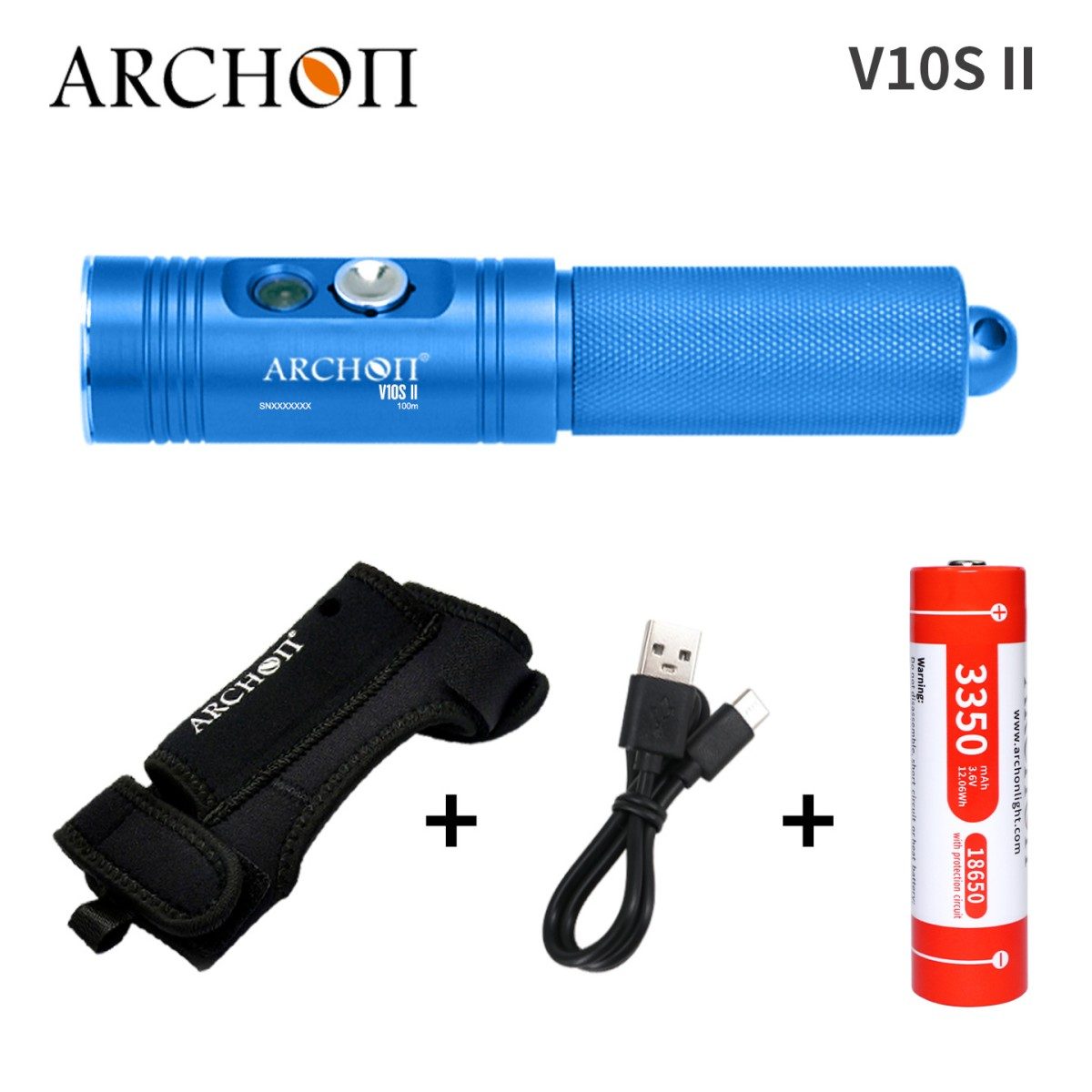 ARCHON V10S II 1200 Lumen Dive Light