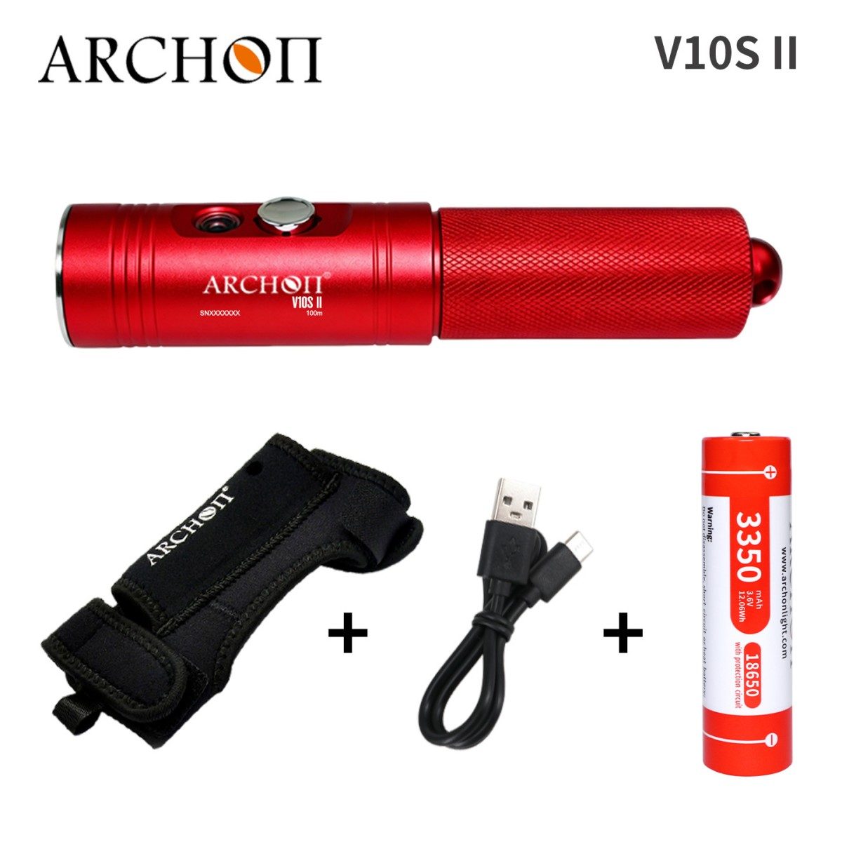 ARCHON V10S II 1200 Lumen Dive Light