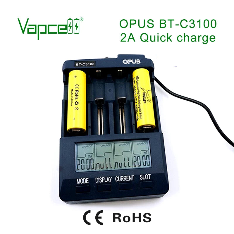 Vapcell Opus BT-C3100 4 Slot Battery Charger