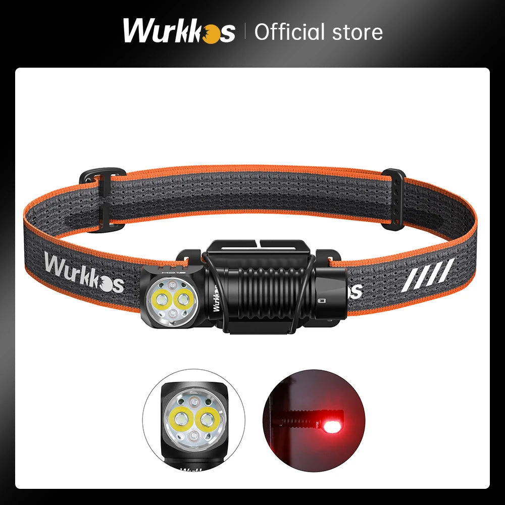 Wurkkos HD12 850 Lumens Rechargeable 14500/AA Headlamp