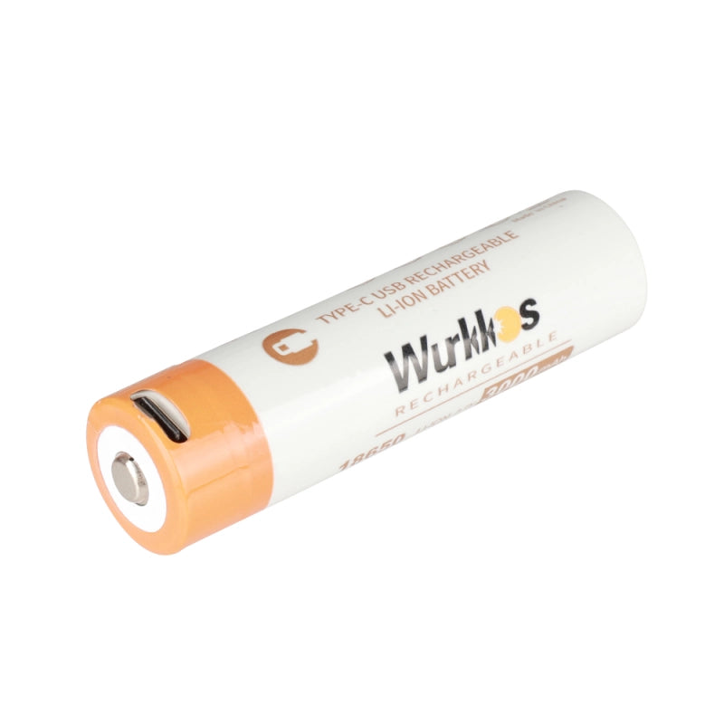 Wurkkos 3000mah 18650 Rechargeable Battery with USB-C