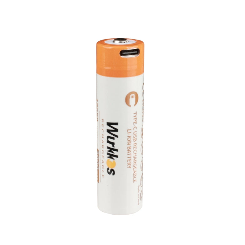 Wurkkos 3000mah 18650 Rechargeable Battery with USB-C