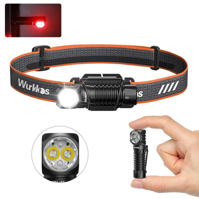 Wurkkos HD12 850 Lumens Rechargeable 14500/AA Headlamp