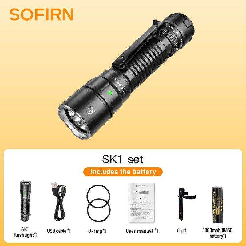 Sofirn SK1 1300lm Tactical Flashlight With Dual Switch – flashlightgo