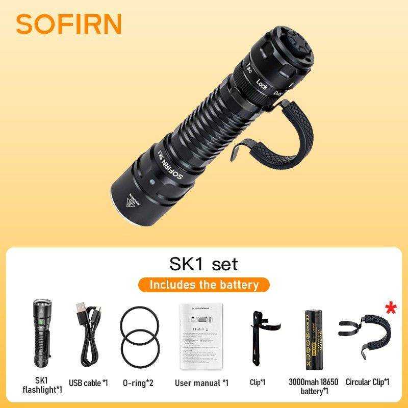 Sofirn SK1 1300lm Tactical Flashlight With Dual Switch – flashlightgo