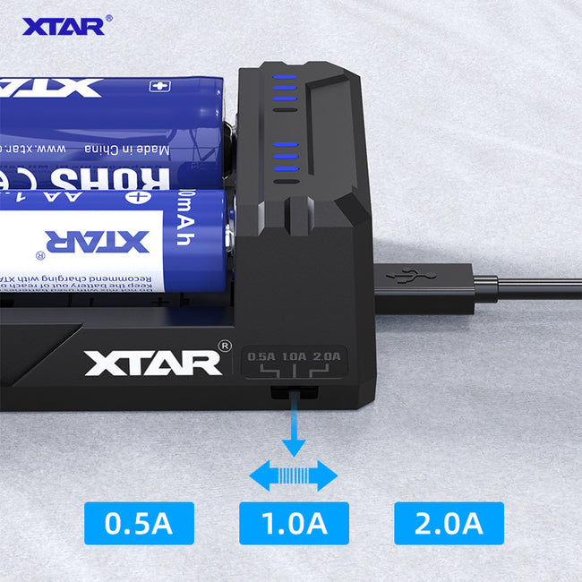 XTAR FC2 Charger 2-bay Li-ion NiMH Battery Charger