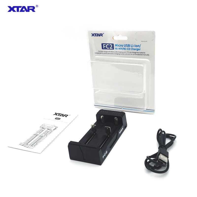 XTAR FC2 Charger 2-bay Li-ion NiMH Battery Charger