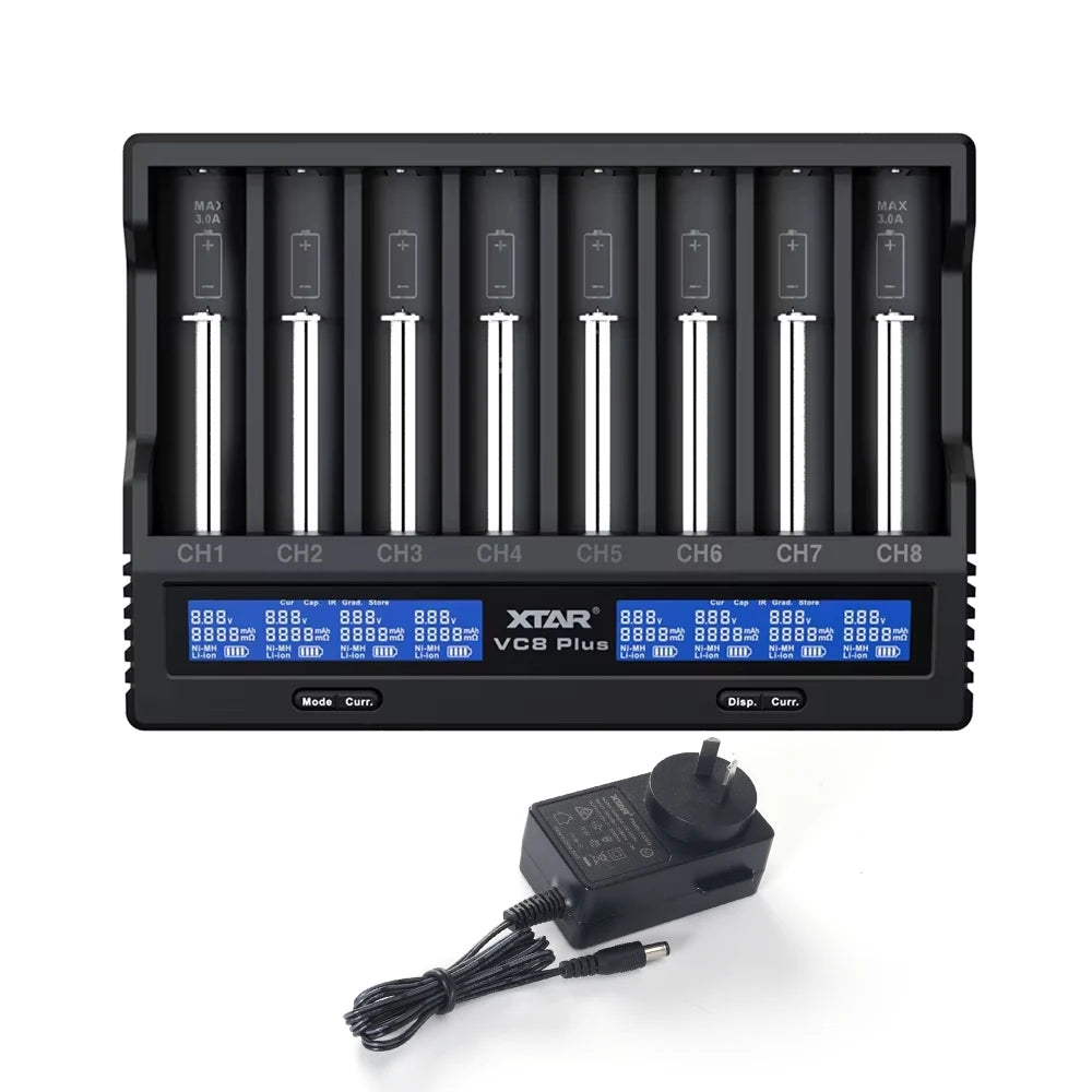 XTAR VC8 Plus 18650 Battery Charger