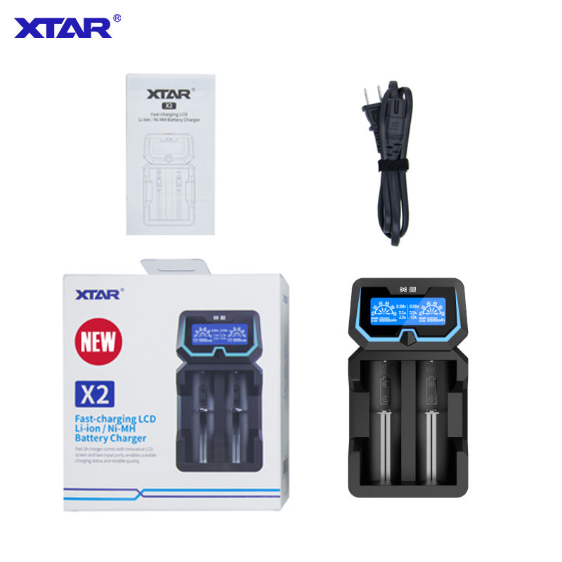 XTAR X2 Dual Input LCD Display Fast Charger