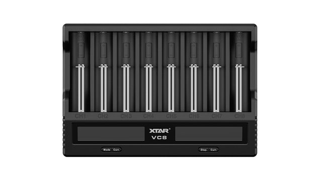 XTAR VC8 Type-C 8 bay intelligent lithium ion battery charger