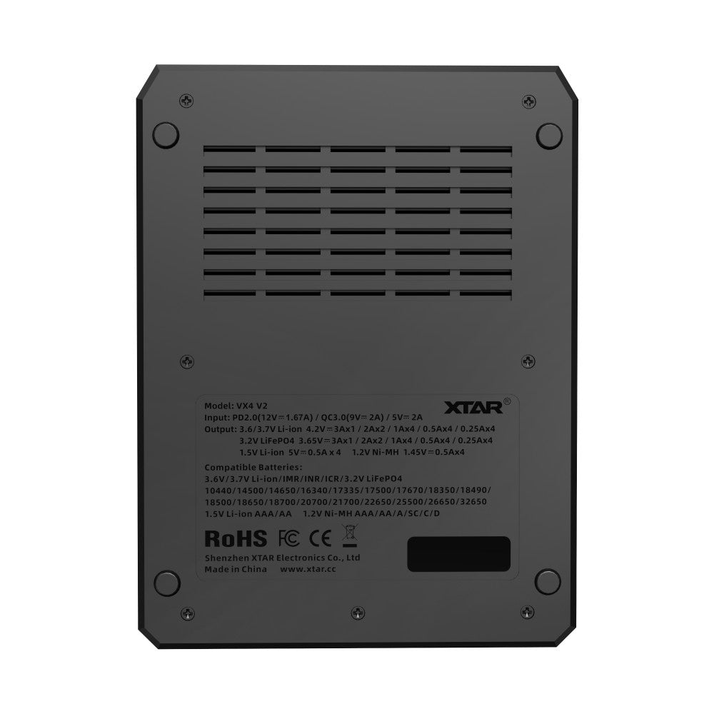 XTAR VX4 V2 Visible Mixer Ni-MH Batteries Charger