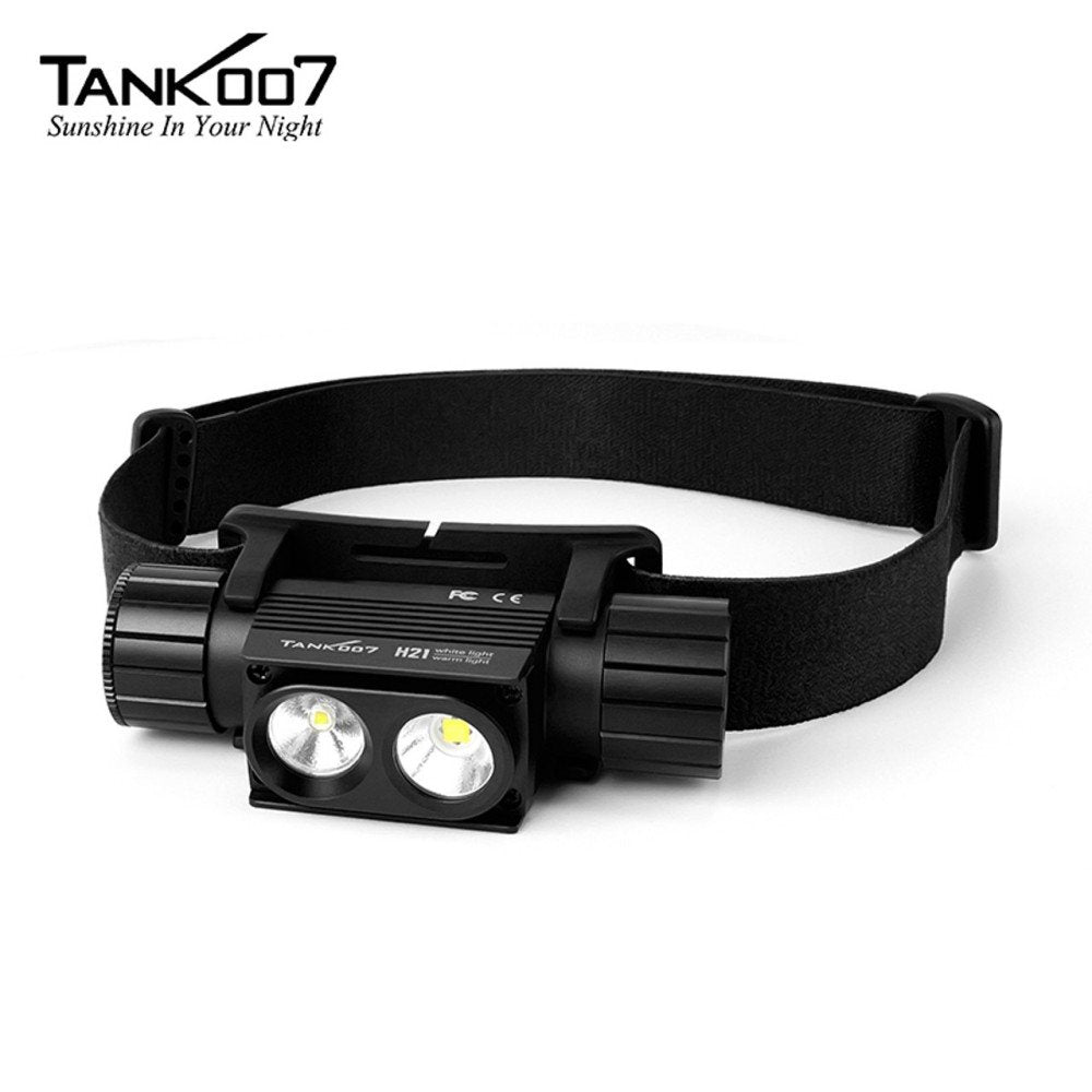 Tank007 H21 Magnetic Dual Lamp Portable Outdoor Headlamp