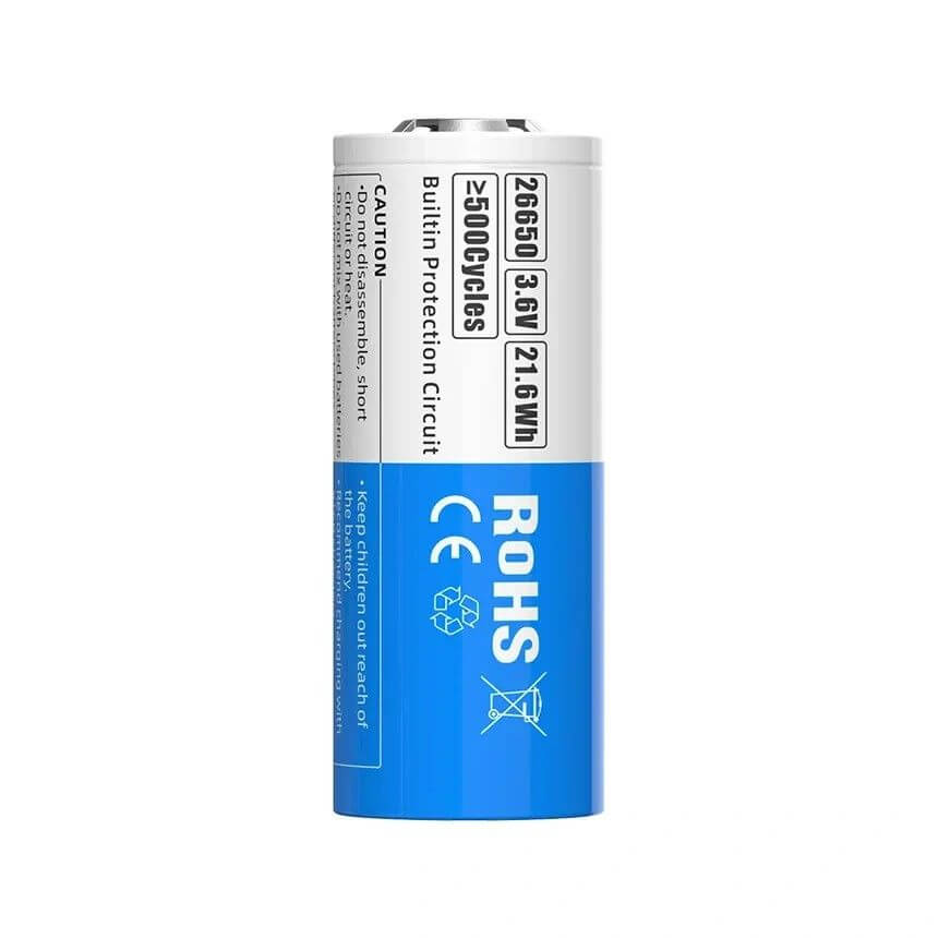 Xtar 10A 6000mAh High Capacity 26650 Battery – flashlightgo
